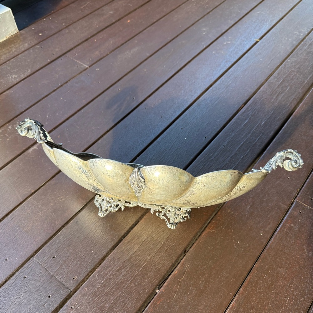 Vintage | Silver Genie Serving Platter
